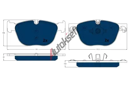 TRW Sada brzdových destiček ELECTRIC BLUE TRW GDB1726BTE, GDB1726BTE TRW Sada brzdových destiček ELECTRIC BLUE TRW GDB1726BTE, GDB1726BTE
