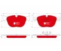 TRW Sada brzdovch destiek DTEC COTEC ‐ TRW GDB1726DTE