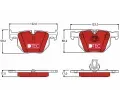 TRW Sada brzdovch destiek DTEC COTEC ‐ TRW GDB1727DTE