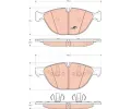TRW Sada brzdovch destiek COTEC ‐ TRW GDB1728