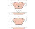 TRW Sada brzdovch destiek COTEC ‐ TRW GDB1729