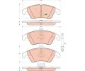 TRW Sada brzdovch destiek COTEC ‐ TRW GDB1737