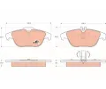 Sada brzdovch destiek TRW ‐ TRW GDB1738