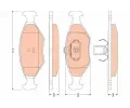 TRW Sada brzdovch destiek - kotouov brzda ‐ TRW GDB1751