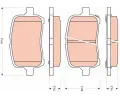 Sada brzdovch destiek TRW ‐ TRW GDB1755