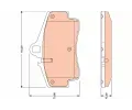 TRW Sada brzdovch destiek - kotouov brzda ‐ TRW GDB1757