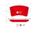 TRW Sada brzdovch destiek DTEC COTEC ‐ TRW GDB1765DTE