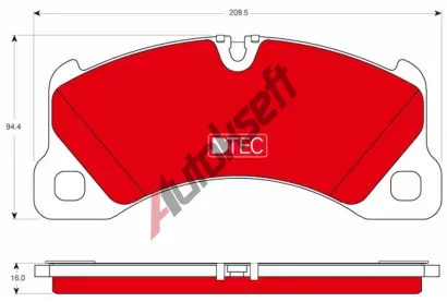 TRW Sada brzdovch destiek DTEC COTEC TRW GDB1774DTE, GDB1774DTE