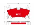 TRW Sada brzdovch destiek DTEC COTEC ‐ TRW GDB1775DTE