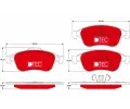 TRW Sada brzdovch destiek DTEC COTEC ‐ TRW GDB1789DTE
