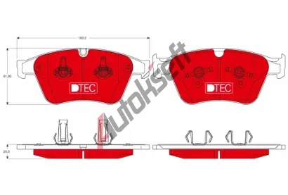 TRW Sada brzdovch destiek DTEC COTEC TRW GDB1794DTE, GDB1794DTE
