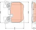 TRW Sada brzdovch destiek - kotouov brzda ‐ TRW GDB1795