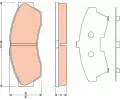 Sada brzdovch destiek TRW ‐ TRW GDB1796