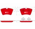 TRW Sada brzdovch destiek DTEC COTEC ‐ TRW GDB1797DTE