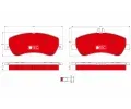 TRW Sada brzdovch destiek DTEC COTEC ‐ TRW GDB1798DTE