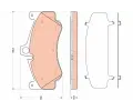 Sada brzdovch destiek TRW ‐ TRW GDB1817