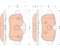 TRW Sada brzdovch destiek - kotouov brzda ‐ TRW GDB1827