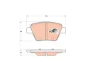 TRW Sada brzdovch destiek COTEC ‐ TRW GDB1841