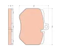 TRW Sada brzdovch destiek - kotouov brzda ‐ TRW GDB1848