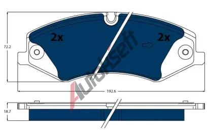 TRW Sada brzdových destiček ELECTRIC BLUE TRW GDB1898BTE, GDB1898BTE TRW Sada brzdových destiček ELECTRIC BLUE TRW GDB1898BTE, GDB1898BTE