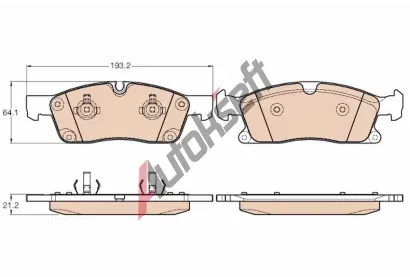 TRW Sada brzdovch destiek TRW GDB1946, GDB1946
