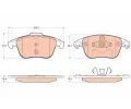 TRW Sada brzdovch destiek ‐ TRW GDB2025