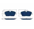TRW Sada brzdovch destiek ELECTRIC BLUE ‐ TRW GDB2038BTE