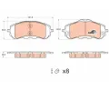 TRW Sada brzdovch destiek ‐ TRW GDB2044