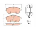 Sada brzdovch destiek TRW ‐ TRW GDB2056