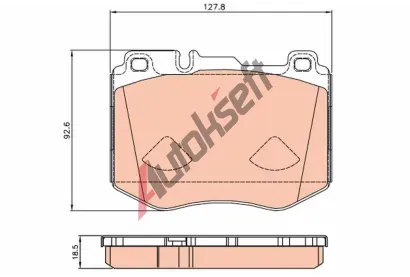 TRW Sada brzdovch destiek TRW GDB2081, GDB2081