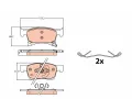 Sada brzdových destiček TRW ‐ TRW GDB2091 Sada brzdových destiček TRW ‐ TRW GDB2091