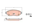 TRW Sada brzdovch destiek COTEC ‐ TRW GDB2096