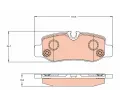 TRW Sada brzdovch destiek ‐ TRW GDB2102