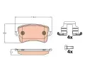 TRW Sada brzdovch destiek ‐ TRW GDB2107
