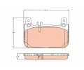 TRW Sada brzdovch destiek ‐ TRW GDB2118
