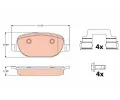 TRW Sada brzdovch destiek ‐ TRW GDB2129