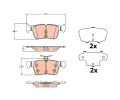 TRW Sada brzdovch destiek ‐ TRW GDB2133