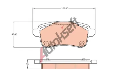 TRW Sada brzdových destiček TRW GDB2136, GDB2136  TRW Sada brzdových destiček TRW GDB2136, GDB2136
