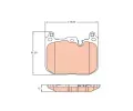 TRW Sada brzdovch destiek ‐ TRW GDB2137