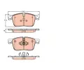 TRW Sada brzdovch destiek ‐ TRW GDB2145