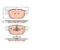 TRW Sada brzdovch destiek ‐ TRW GDB2153