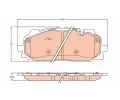 TRW Sada brzdovch destiek ‐ TRW GDB2158