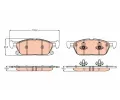 TRW Sada brzdovch destiek ‐ TRW GDB2167