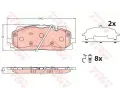 Sada brzdových destiček TRW ‐ TRW GDB2190  Sada brzdových destiček TRW ‐ TRW GDB2190