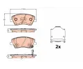 TRW Sada brzdovch destiek ‐ TRW GDB2203