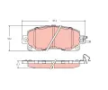 TRW Sada brzdovch destiek ‐ TRW GDB2216