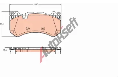 TRW Sada brzdovch destiek TRW GDB2220, GDB2220