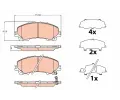 TRW Sada brzdovch destiek ‐ TRW GDB2222
