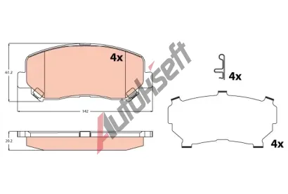 TRW Sada brzdov�ch desti�ek TRW GDB2246, GDB2246