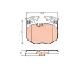 TRW Sada brzdovch destiek ‐ TRW GDB2260